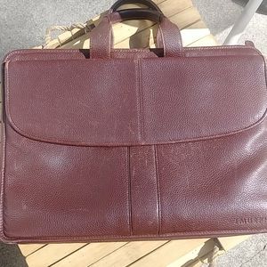 Johnston and Murphy leather bag/portfolio